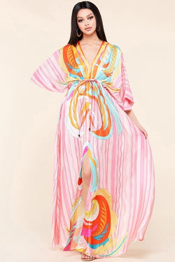Housewives Kimono Maxi Dress