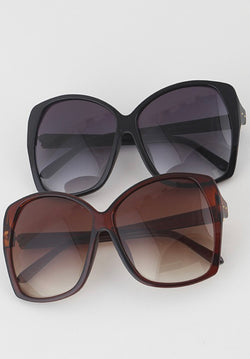 Large Frame Rectangle Sunglasses
