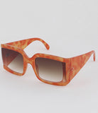 Square Wrap Frame Sunglasses